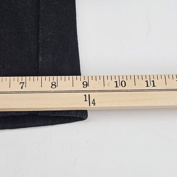 Copper Rivet Distressed Zipper Jeans Black Men’s Size 44x31 Punk Goth Moto Edgy - Picture 12 of 12